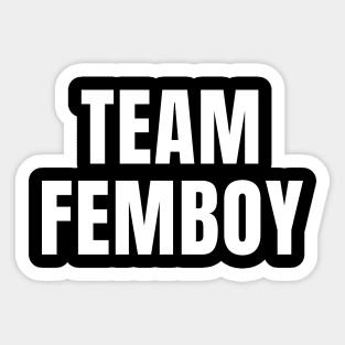 Team Femboy Sticker